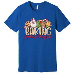 Baking Spirits Bright Christmas Baker Holiday Baking Team Gift Premium T-Shirt