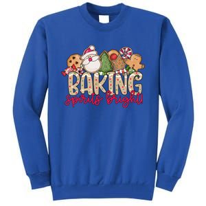 Baking Spirits Bright Christmas Baker Holiday Baking Team Gift Tall Sweatshirt