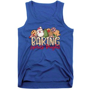 Baking Spirits Bright Christmas Baker Holiday Baking Team Gift Tank Top