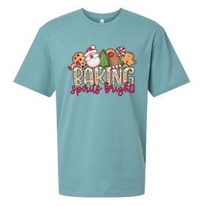 Baking Spirits Bright Christmas Baker Holiday Baking Team Gift Sueded Cloud Jersey T-Shirt