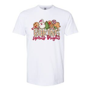 Baking Spirits Bright Christmas Baker Holiday Baking Team Gift Softstyle CVC T-Shirt