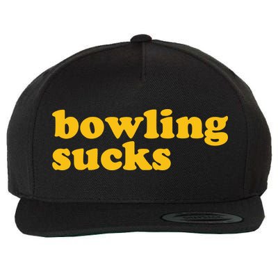 Bowling Sucks Wool Snapback Cap
