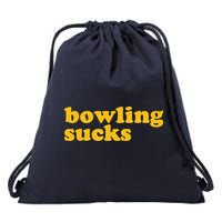 Bowling Sucks Drawstring Bag