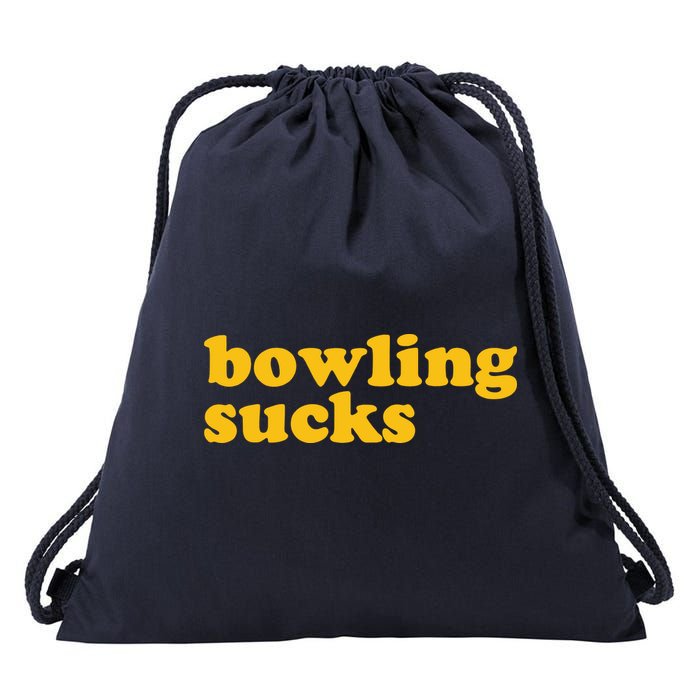 Bowling Sucks Drawstring Bag