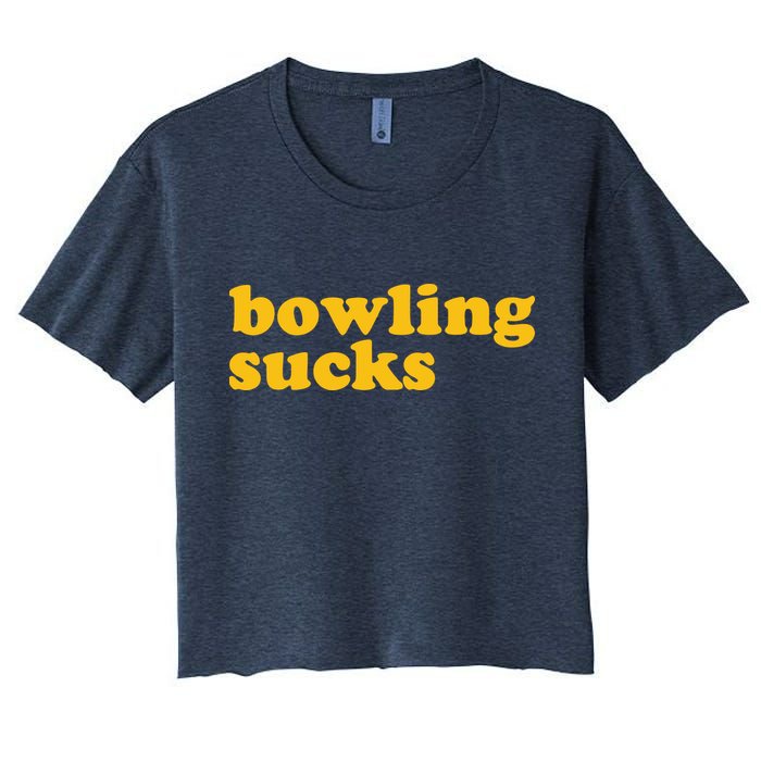 Bowling Sucks Women's Crop Top Tee