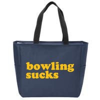 Bowling Sucks Zip Tote Bag