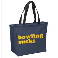 Bowling Sucks Zip Tote Bag