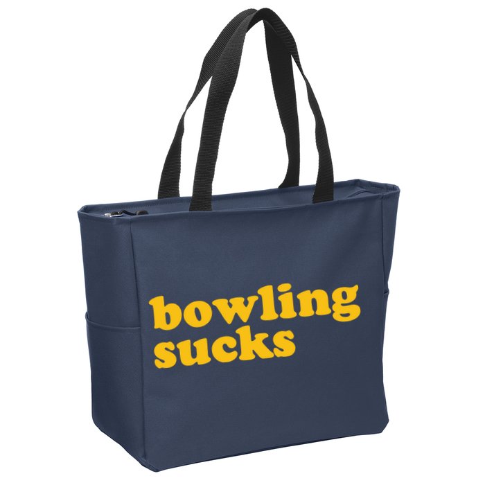 Bowling Sucks Zip Tote Bag