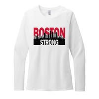 Boston Strong Boston City Womens CVC Long Sleeve Shirt