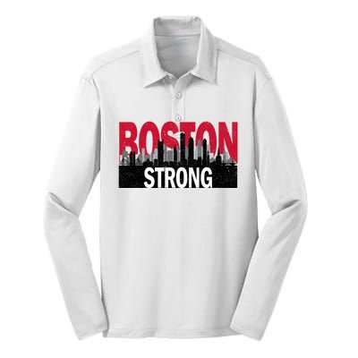 Boston Strong Boston City Silk Touch Performance Long Sleeve Polo