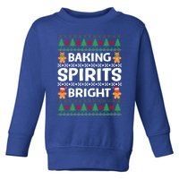 Baking Spirits Bright Funny Christmas Ugly Baker Team Squad Great Gift Toddler Sweatshirt