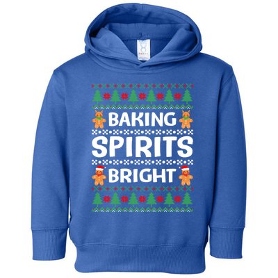 Baking Spirits Bright Funny Christmas Ugly Baker Team Squad Great Gift Toddler Hoodie