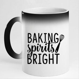 Baking Spirits Bright Graphic Tees And Funny Gift 11oz Black Color Changing Mug