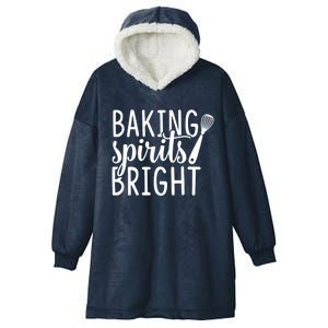 Baking Spirits Bright Graphic Tees And Funny Gift Hooded Wearable Blanket