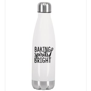 Baking Spirits Bright Graphic Tees And Funny Gift Stainless Steel Insulated Water Bottle