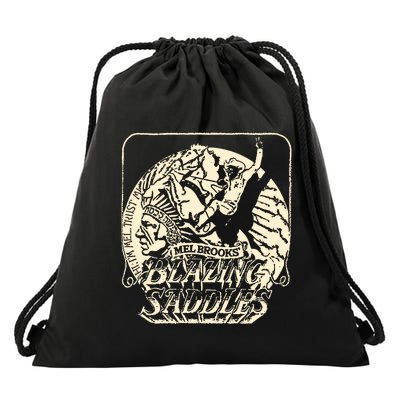 Blazing Saddles Drawstring Bag