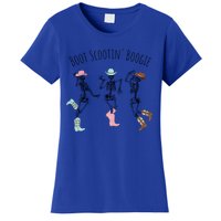 Boot Scootin Boogie Three Cow Dancing Skeletons Halloween Gift Women's T-Shirt