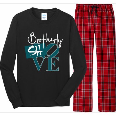 Brotherly Shove Long Sleeve Pajama Set