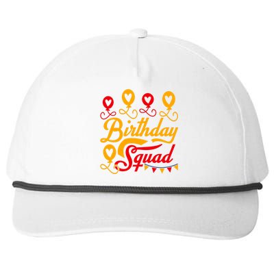 Birthday Squad Snapback Five-Panel Rope Hat