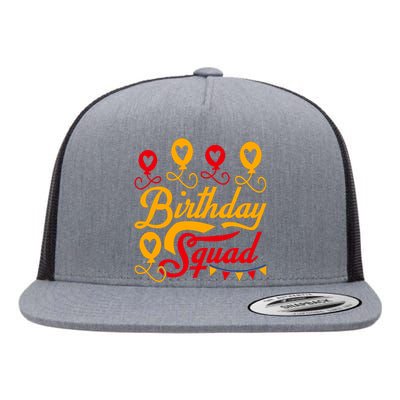 Birthday Squad Flat Bill Trucker Hat