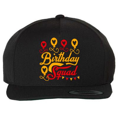 Birthday Squad Wool Snapback Cap