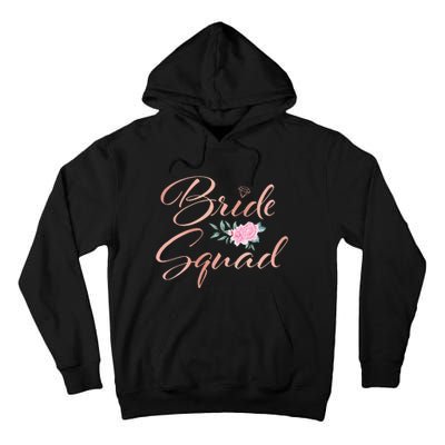 Bride Squad Bachelorette Party Bridal Shower Bridesmaid Tall Hoodie