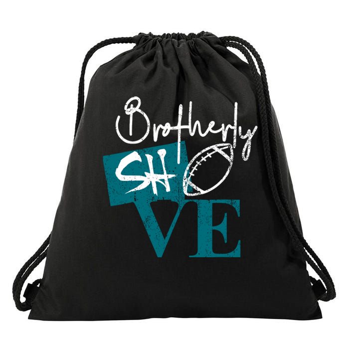 Brotherly Shove Drawstring Bag