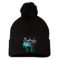 Brotherly Shove Pom Pom 12in Knit Beanie