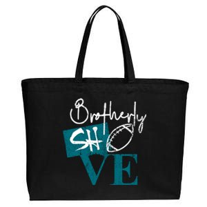 Brotherly Shove Cotton Canvas Jumbo Tote