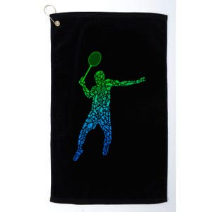 Badminton Shuttlecock Badminton Funny Gift Platinum Collection Golf Towel