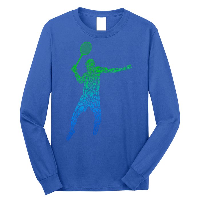 Badminton Shuttlecock Badminton Funny Gift Long Sleeve Shirt