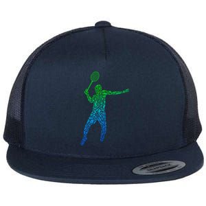 Badminton Shuttlecock Badminton Funny Gift Flat Bill Trucker Hat