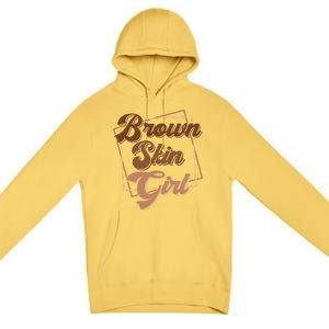 Brown Skin Black Blm Melanin Queen Magic Juneteenth Meaningful Gift Premium Pullover Hoodie