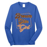 Brown Skin Black Blm Melanin Queen Magic Juneteenth Meaningful Gift Long Sleeve Shirt