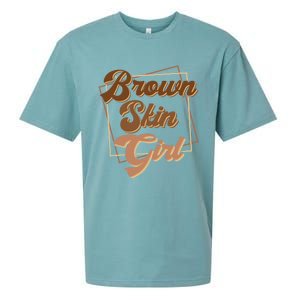 Brown Skin Black Blm Melanin Queen Magic Juneteenth Meaningful Gift Sueded Cloud Jersey T-Shirt