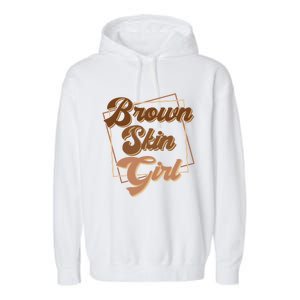 Brown Skin Black Blm Melanin Queen Magic Juneteenth Meaningful Gift Garment-Dyed Fleece Hoodie