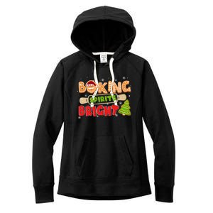 Baking Spirits Bright Christmas Funny Baker Pajama Family Gift Women's Fleece Hoodie