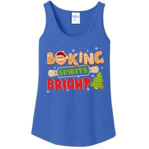 Baking Spirits Bright Christmas Funny Baker Pajama Family Gift Ladies Essential Tank