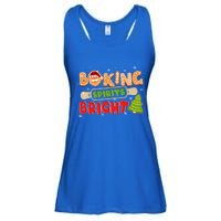 Baking Spirits Bright Christmas Funny Baker Pajama Family Gift Ladies Essential Flowy Tank