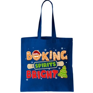 Baking Spirits Bright Christmas Funny Baker Pajama Family Gift Tote Bag