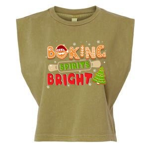 Baking Spirits Bright Christmas Funny Baker Pajama Family Gift Garment-Dyed Women's Muscle Tee