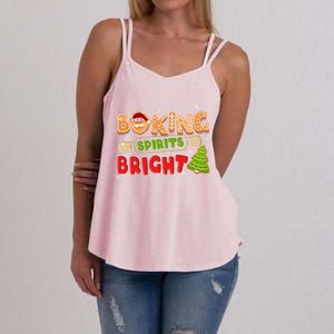 Baking Spirits Bright Christmas Funny Baker Pajama Family Gift Women's Strappy Tank