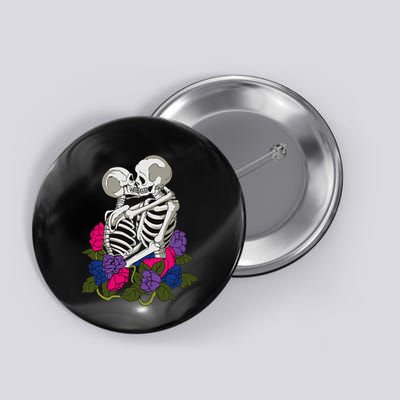 Bisexual Skeleton Bi Pride Flag Color Lgbtq Queer Button