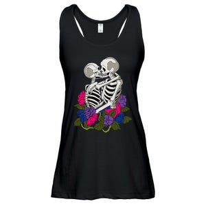 Bisexual Skeleton Bi Pride Flag Color Lgbtq Queer Ladies Essential Flowy Tank