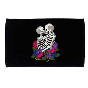 Bisexual Skeleton Bi Pride Flag Color Lgbtq Queer Microfiber Hand Towel