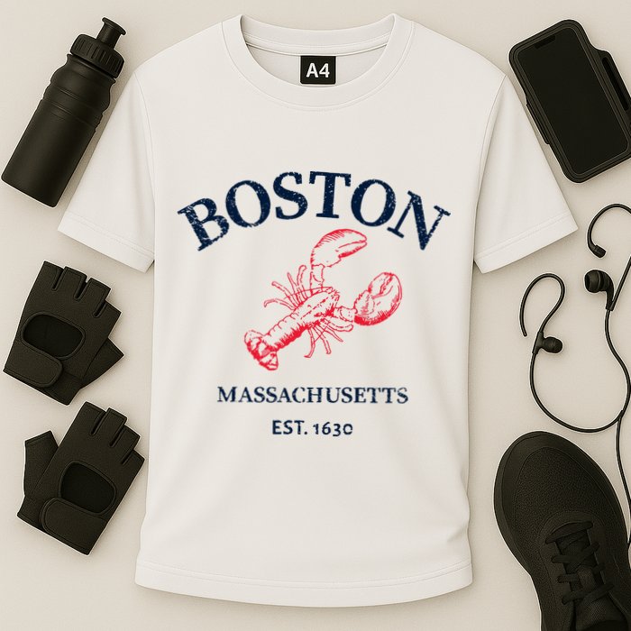 Boston Souvenir Boston Massachu Cooling Performance Crew T-Shirt
