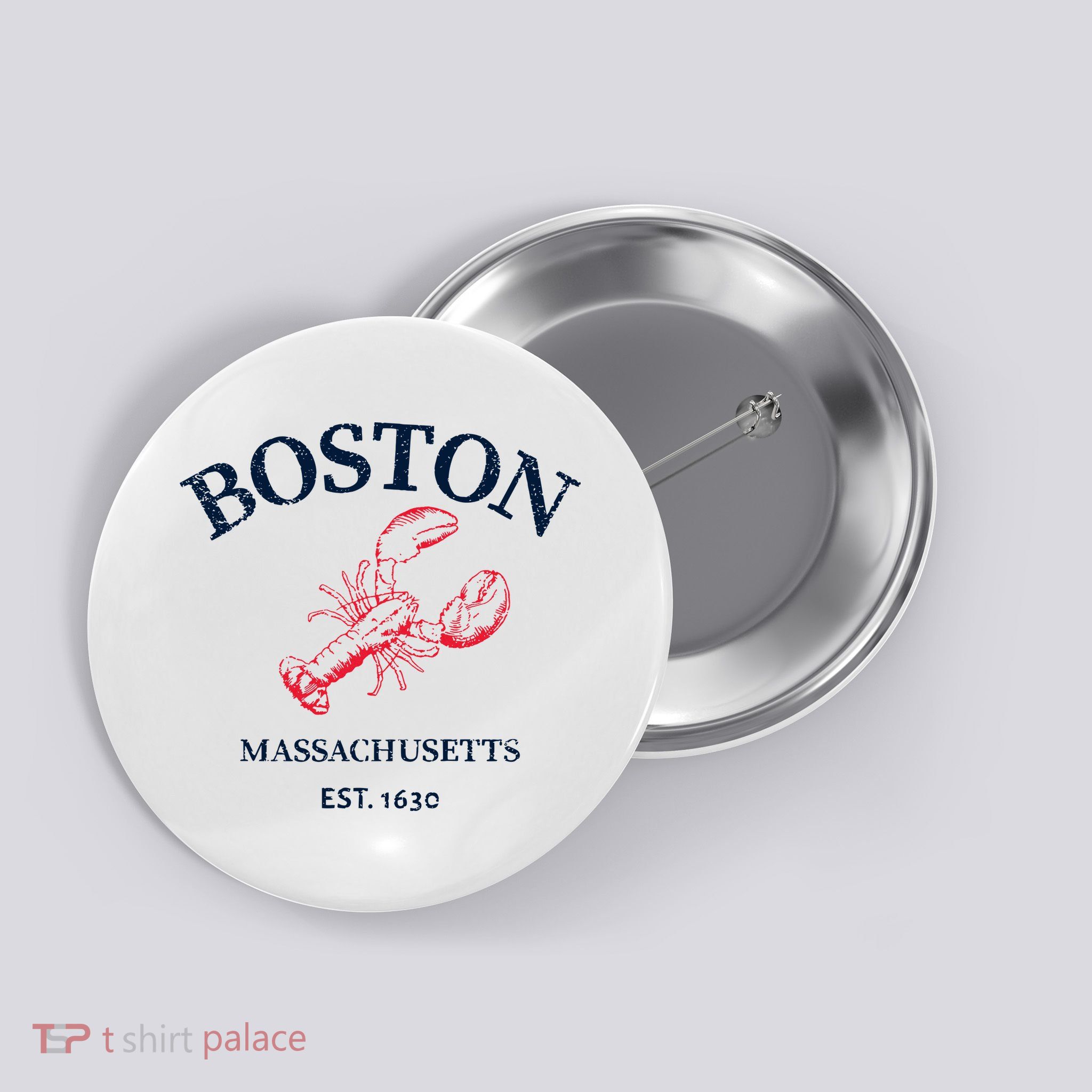 Boston Souvenir Boston Massachu Button