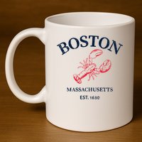 Boston Souvenir Boston Massachu 11oz C Handle Ceramic Mug
