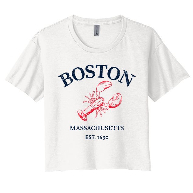 Boston Souvenir Boston Massachu Crop Top