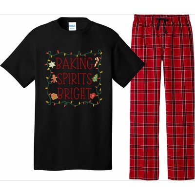 Baking Spirits Bright Cookies Christmas Holiday Baker Funny Gift Pajama Set